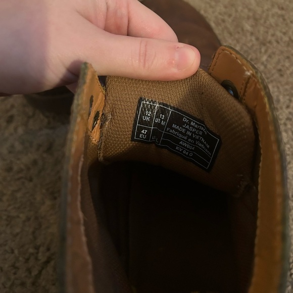 Dr. Martens Men’s Jasper Ankle Boots Leather Dark Brown Size 13 Outdoor Comfort - Picture 4 of 11